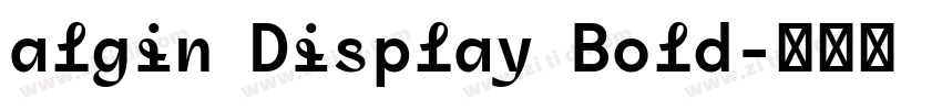 algin Display Bold字体转换